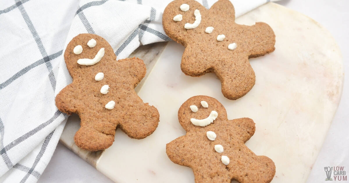 Keto Gingerbread Cookies Low Carb Yum