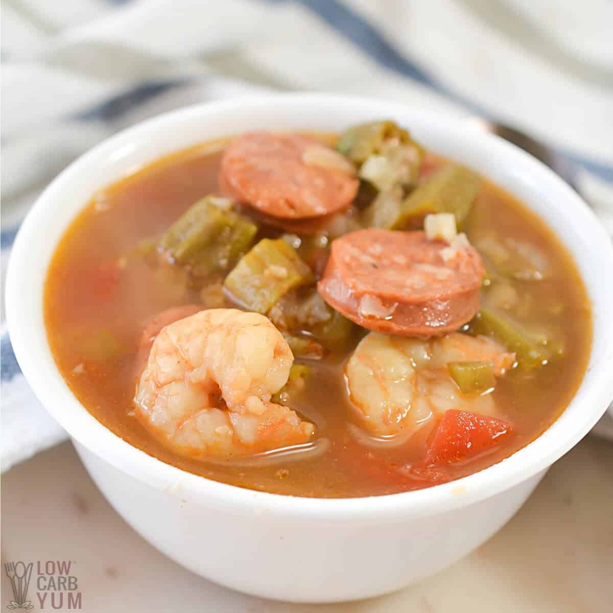 soup in white serving bowl