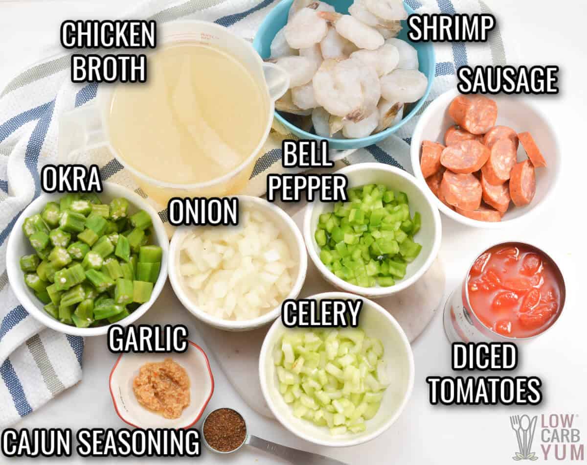 keto gumbo ingredients