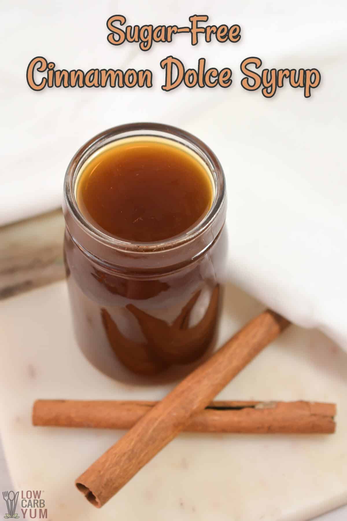 sugar free cinnamon dolce syrup cover image