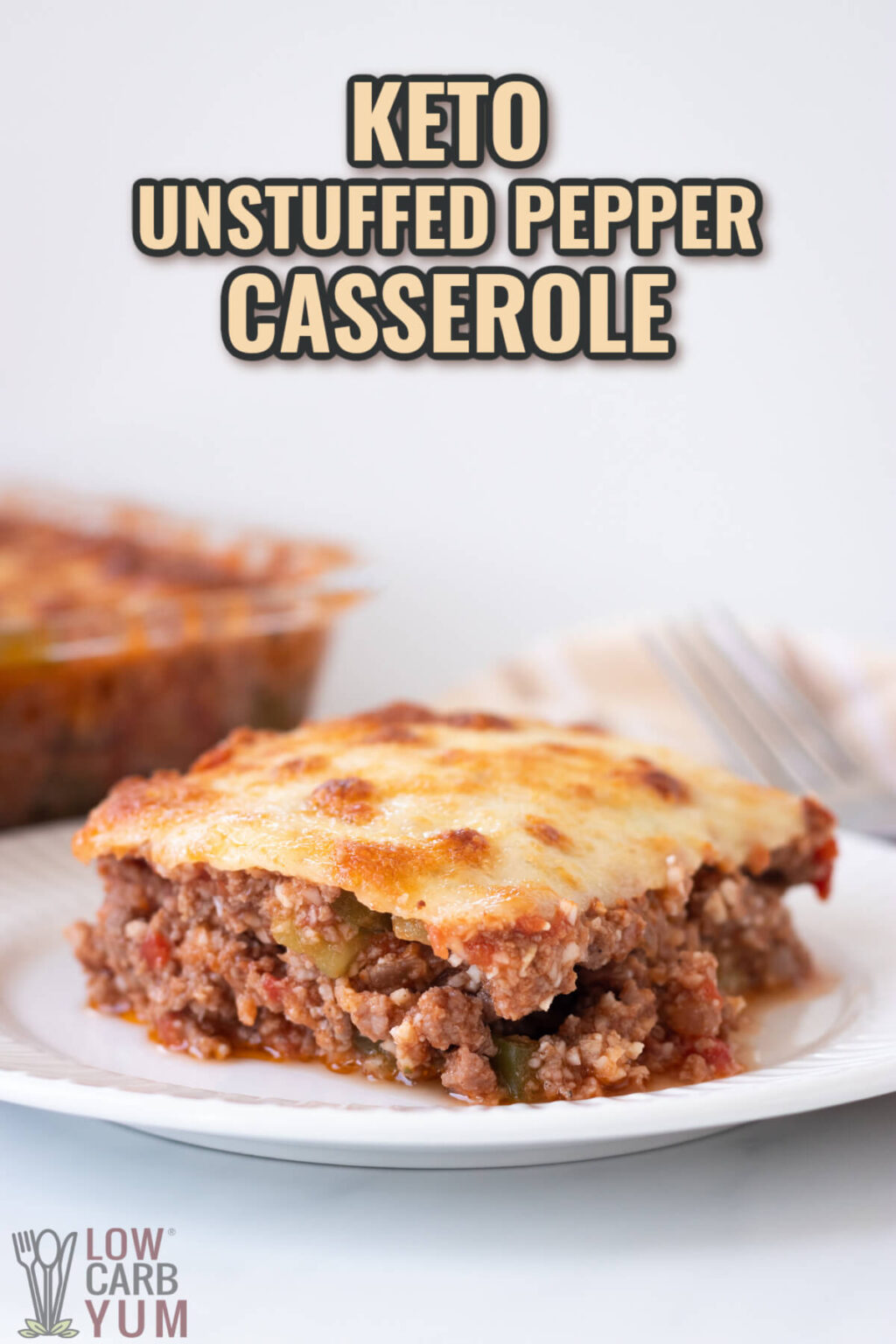 Unstuffed Pepper Casserole (Keto, GlutenFree) Recipe Low Carb Yum