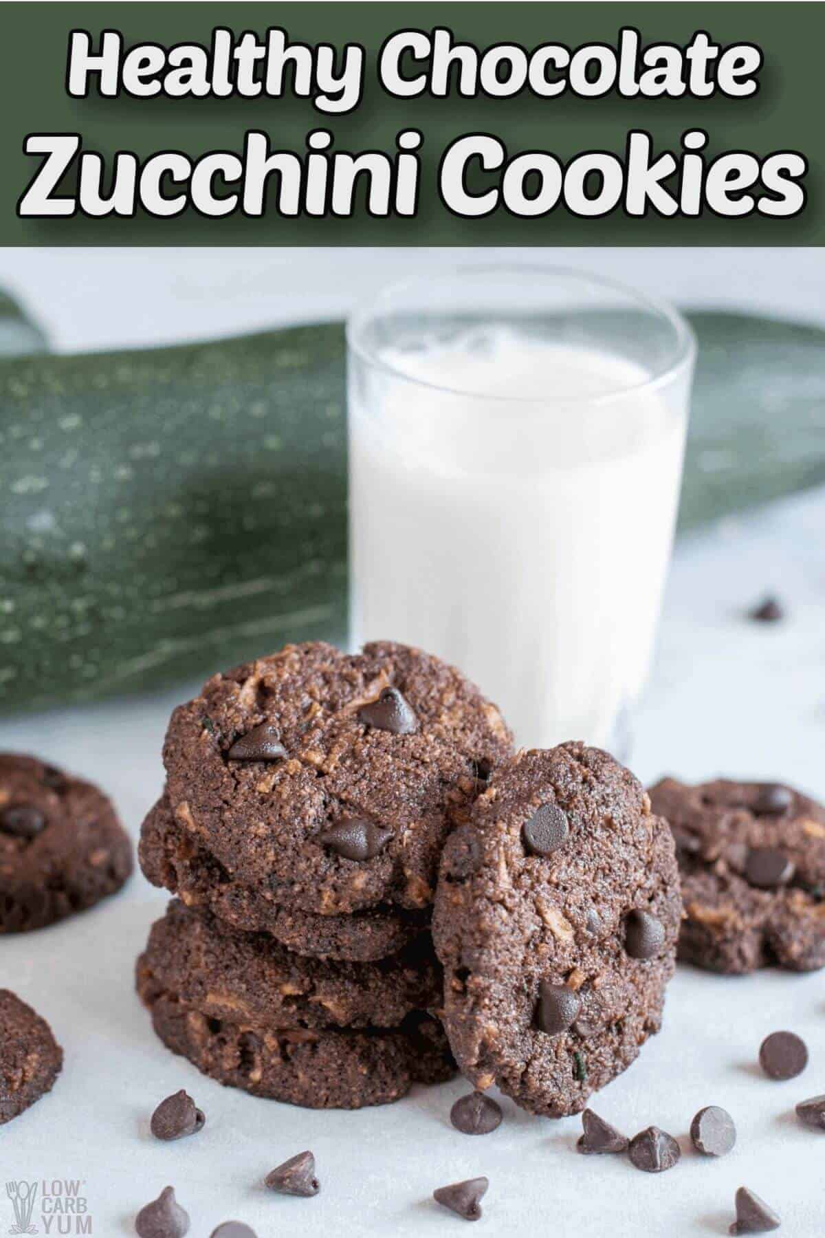 healthy chocolate zucchini cookies