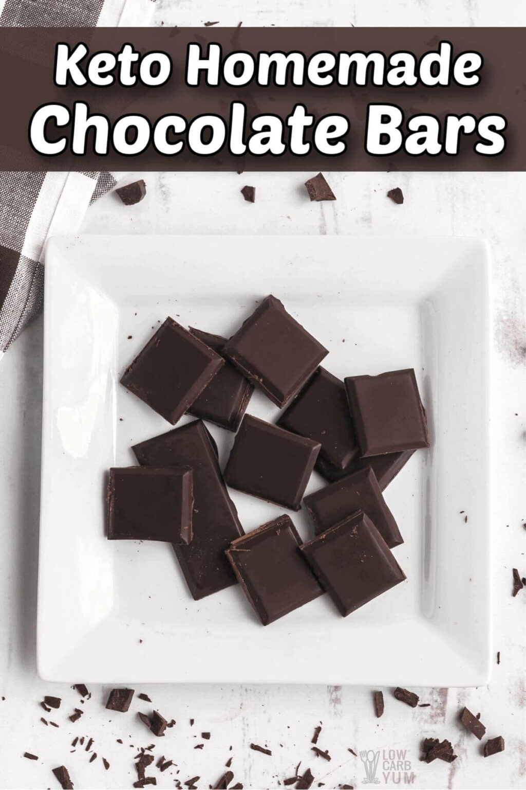 Homemade Keto Chocolate Bars with Monk Fruit Low Carb Yum