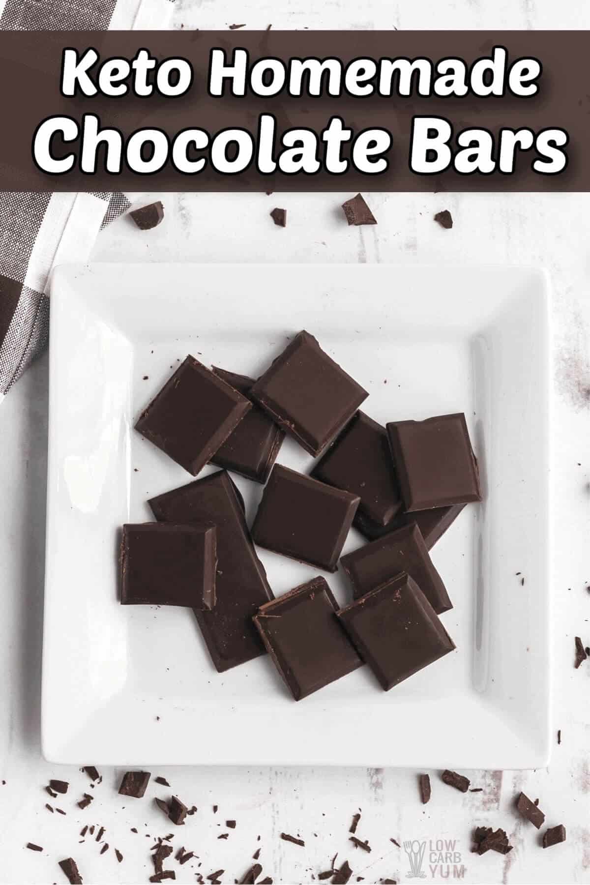 HOMEMADE CHOCOLATE BAR RECIPE l WITH BUTTER l WITHOUT COCONUT OIL or COCOA  BUTTER 