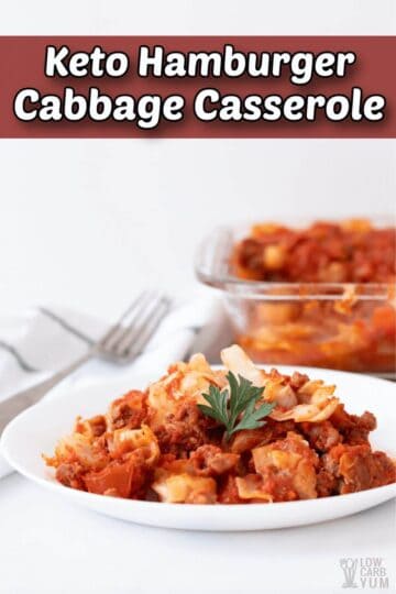 Keto Hamburger Cabbage Casserole Recipe - Low Carb Yum