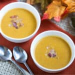 creamy pumpkin soup featured image