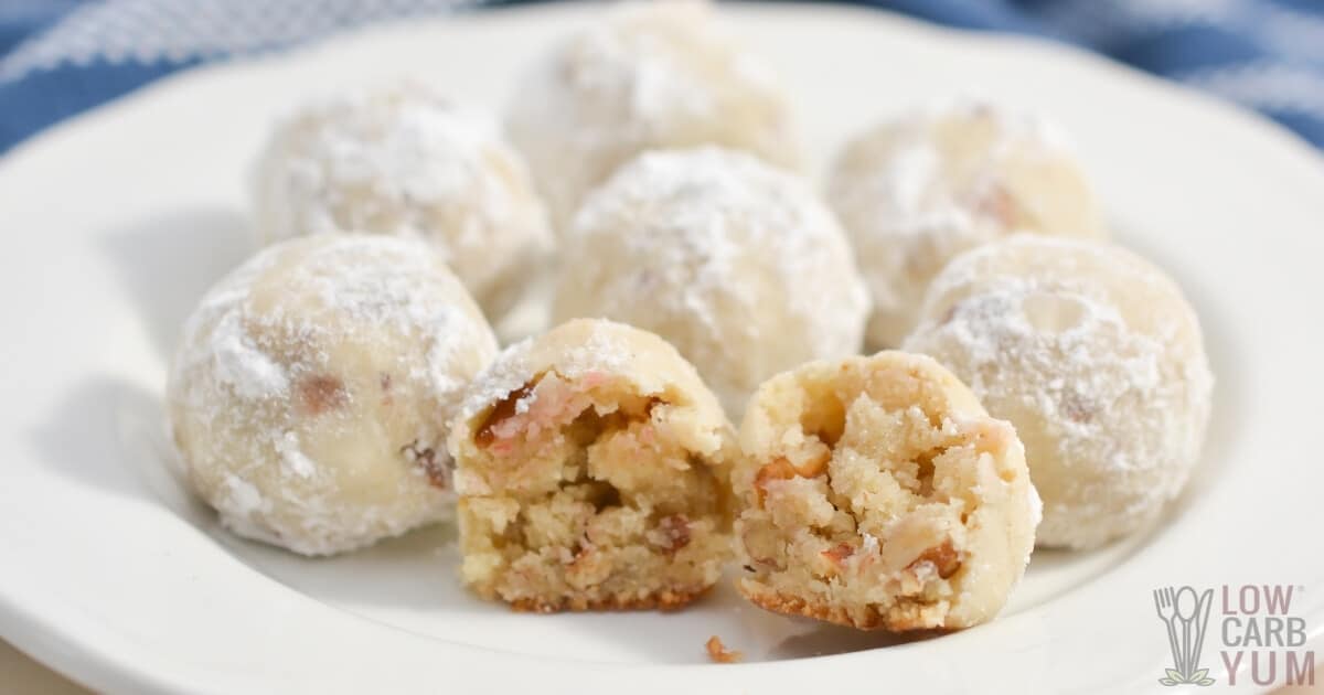 Keto Snowball Cookies – Low Carb Yum