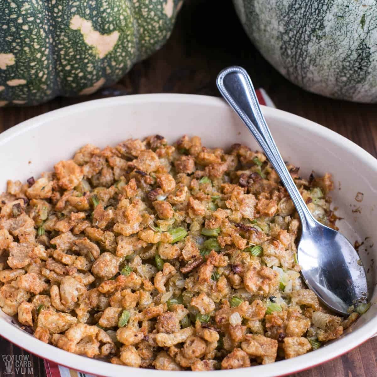 low carb pork rind stuffing