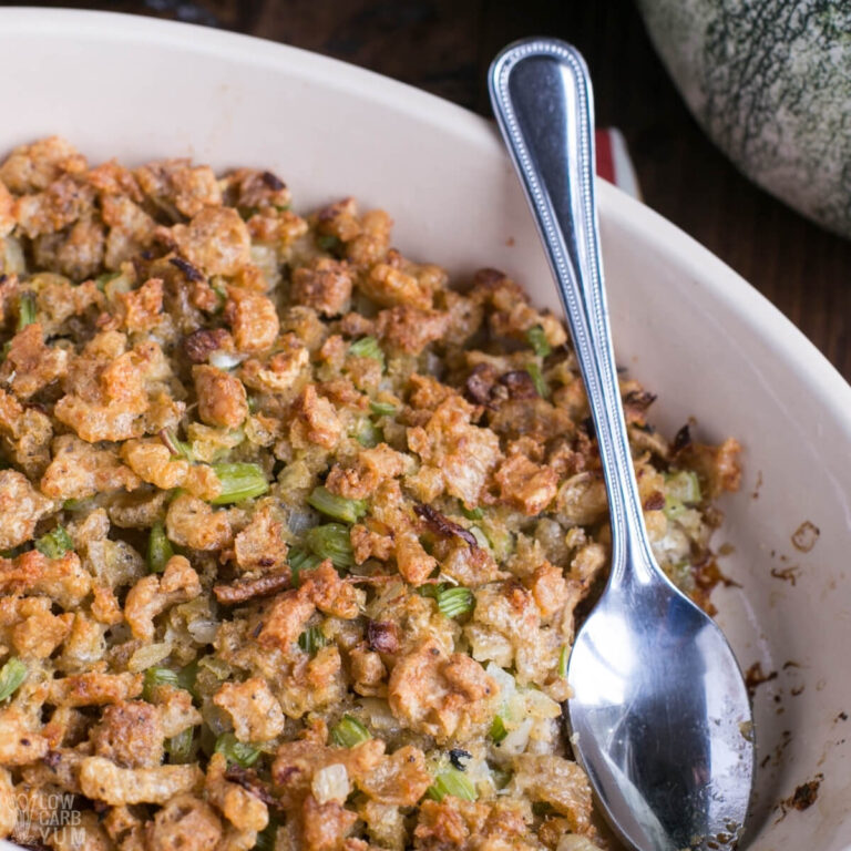 Keto & Low Carb Stuffing Recipe - Low Carb Yum