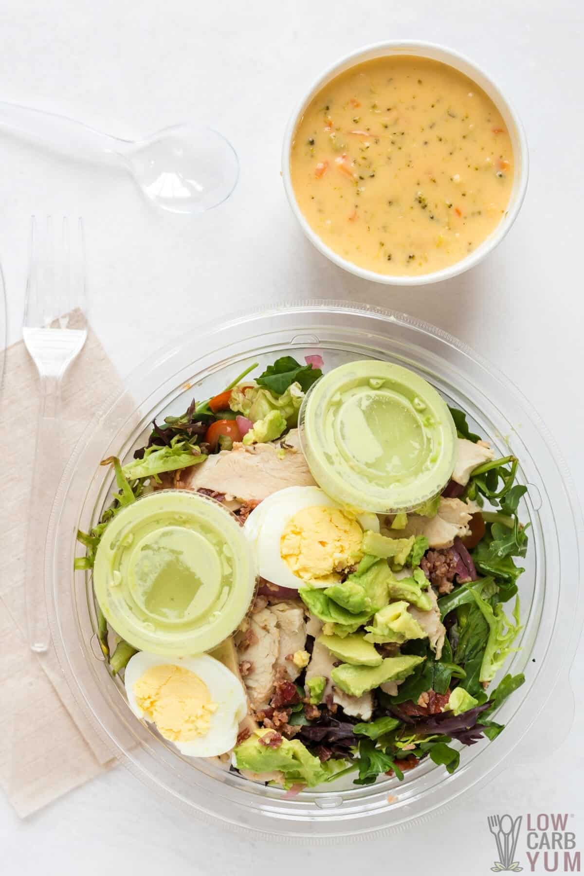 panera soup and salad keto option