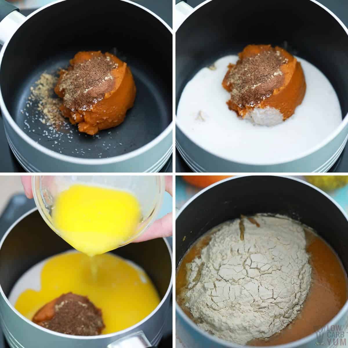 steps to make the pumpkin filling