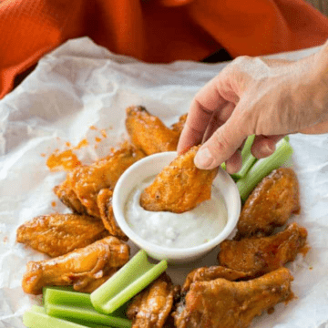 AIR FRYER BUFFALO WINGS COVER IMAGE