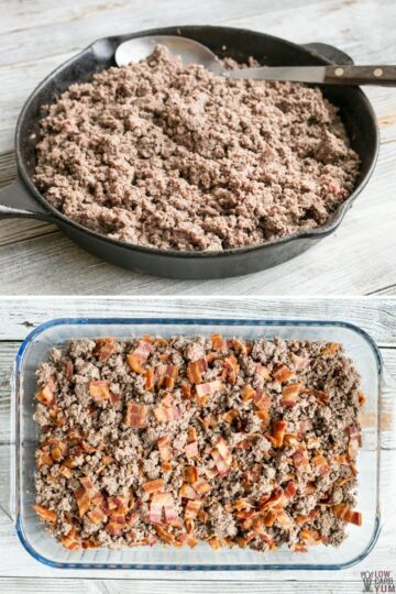 Keto Cheeseburger Casserole with Bacon - Low Carb Yum