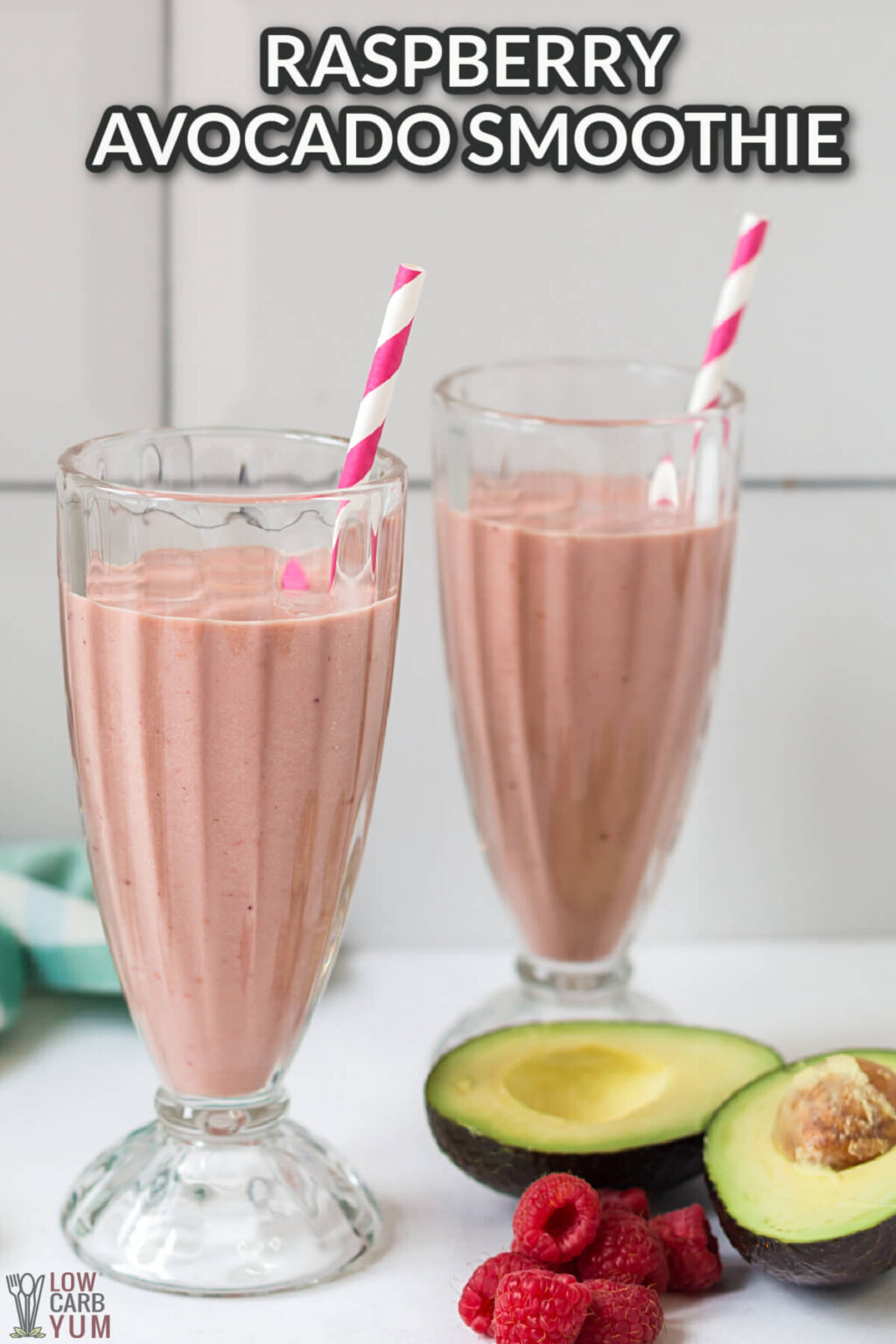 Keto Raspberry Avocado Smoothie Recipe Low Carb Yum 8640