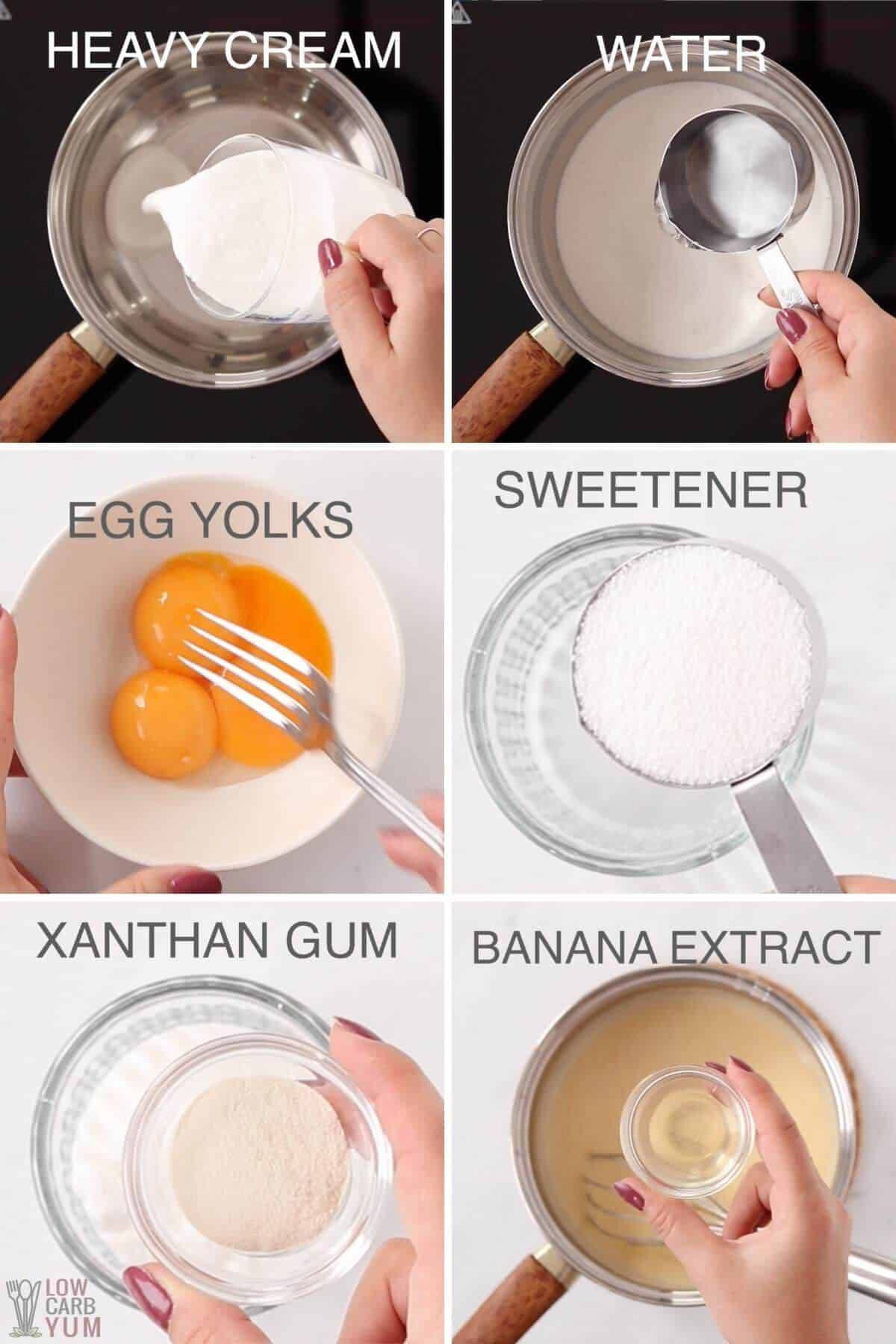keto banana pudding ingredients