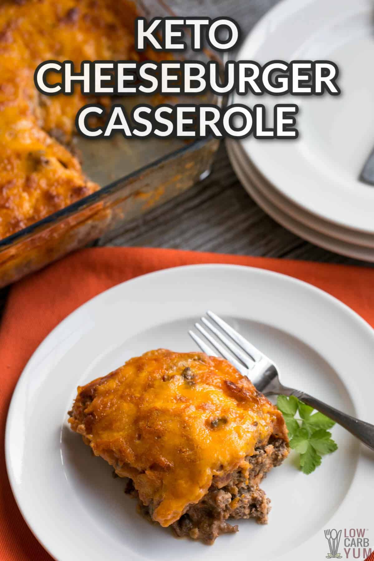 Keto Cheeseburger Casserole with Bacon - Low Carb Yum