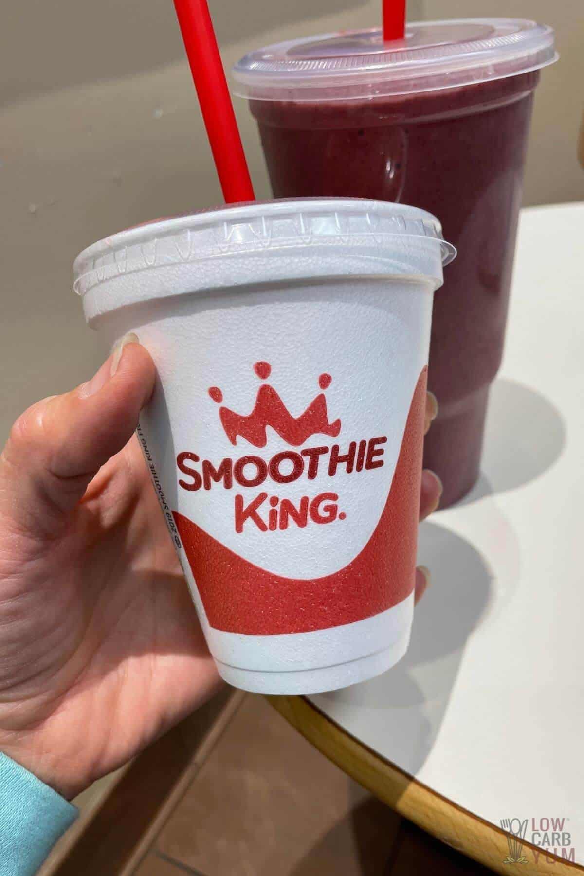 what is the lowest carb smoothie at smoothie king