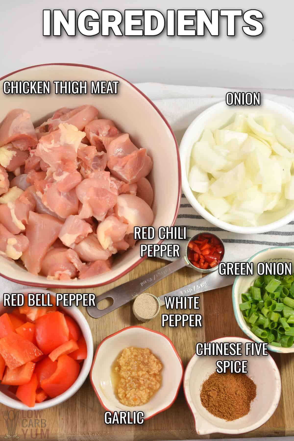 ingredients for salt and pepper chicken recipe