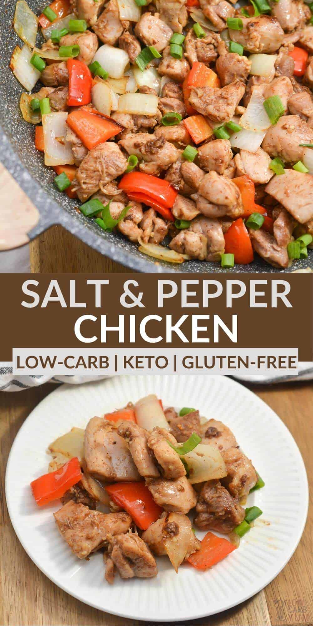 salte and pepper chicken pinterest image
