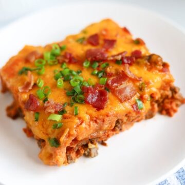 Keto Bacon Cheeseburger Casserole Featured Image