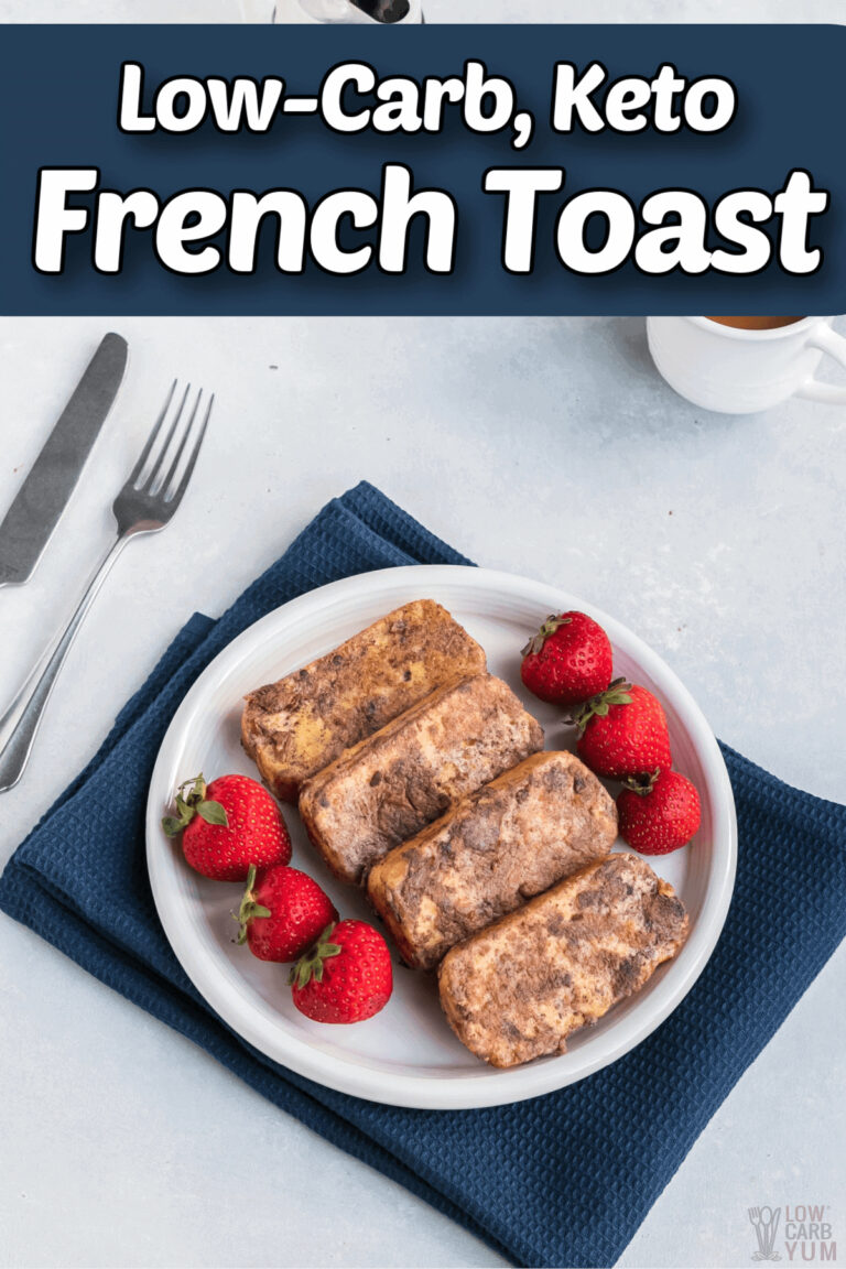 Keto French Toast Slices or Sticks Recipe - Low Carb Yum
