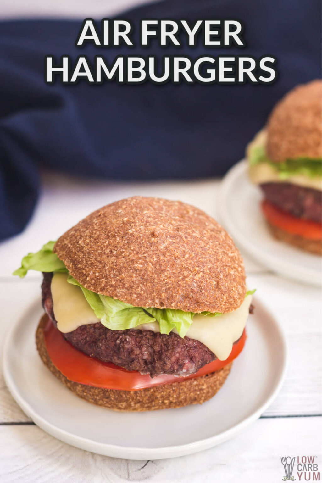 Air Fryer Hamburgers (Keto and Low Carb!) Low Carb Yum