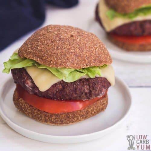 Air Fryer Hamburgers (Keto and Low Carb!) Low Carb Yum