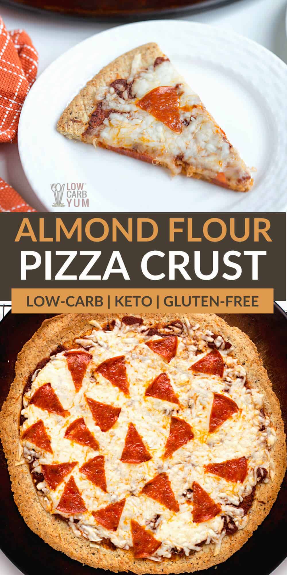 almond flour pizza crust pinterest image