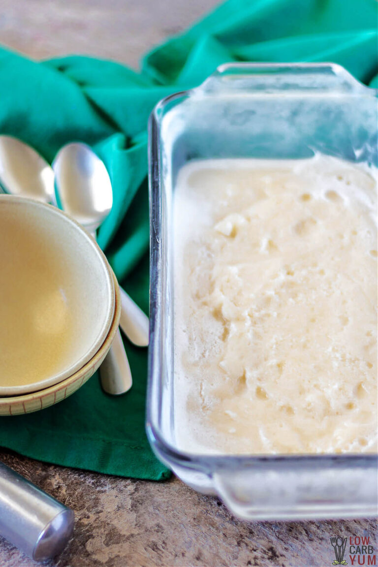 Homemade Almond Milk Ice Cream Low Carb Yum