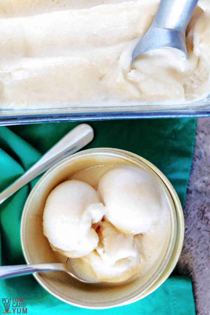 Homemade Almond Milk Ice Cream - Low Carb Yum