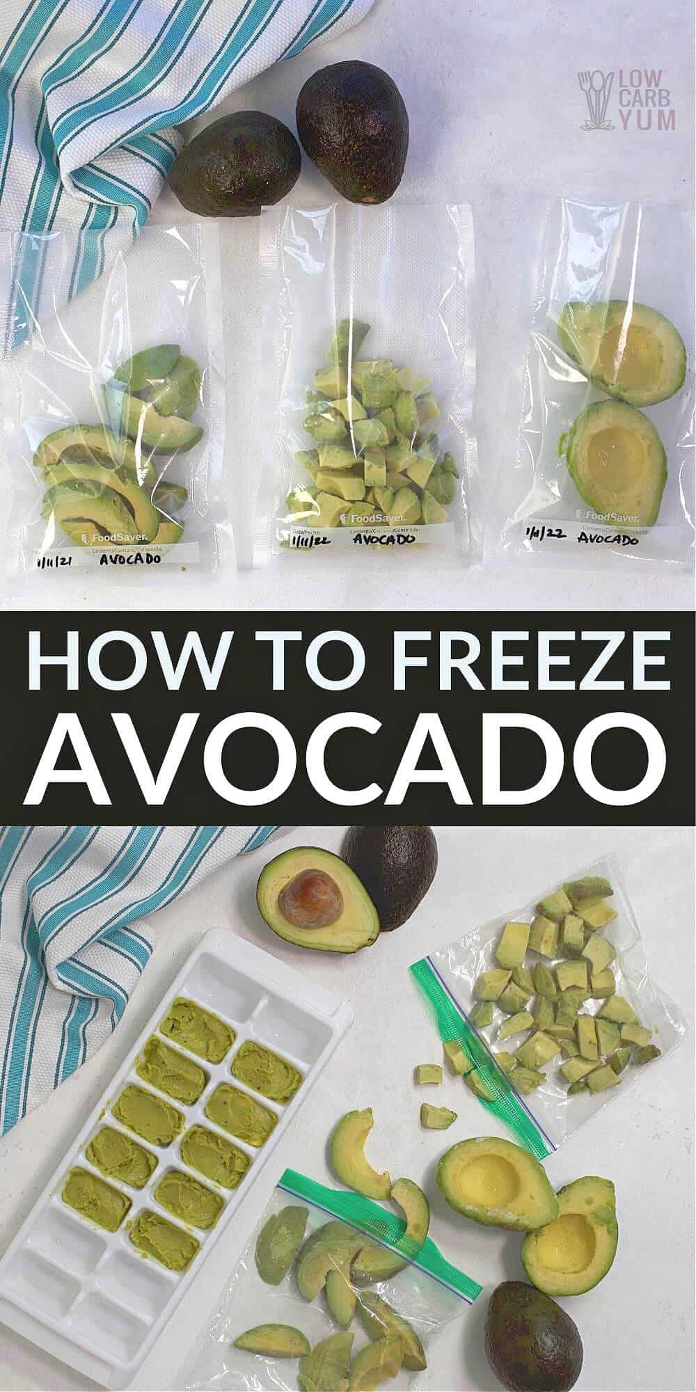 how to freeze avocados pinterest image