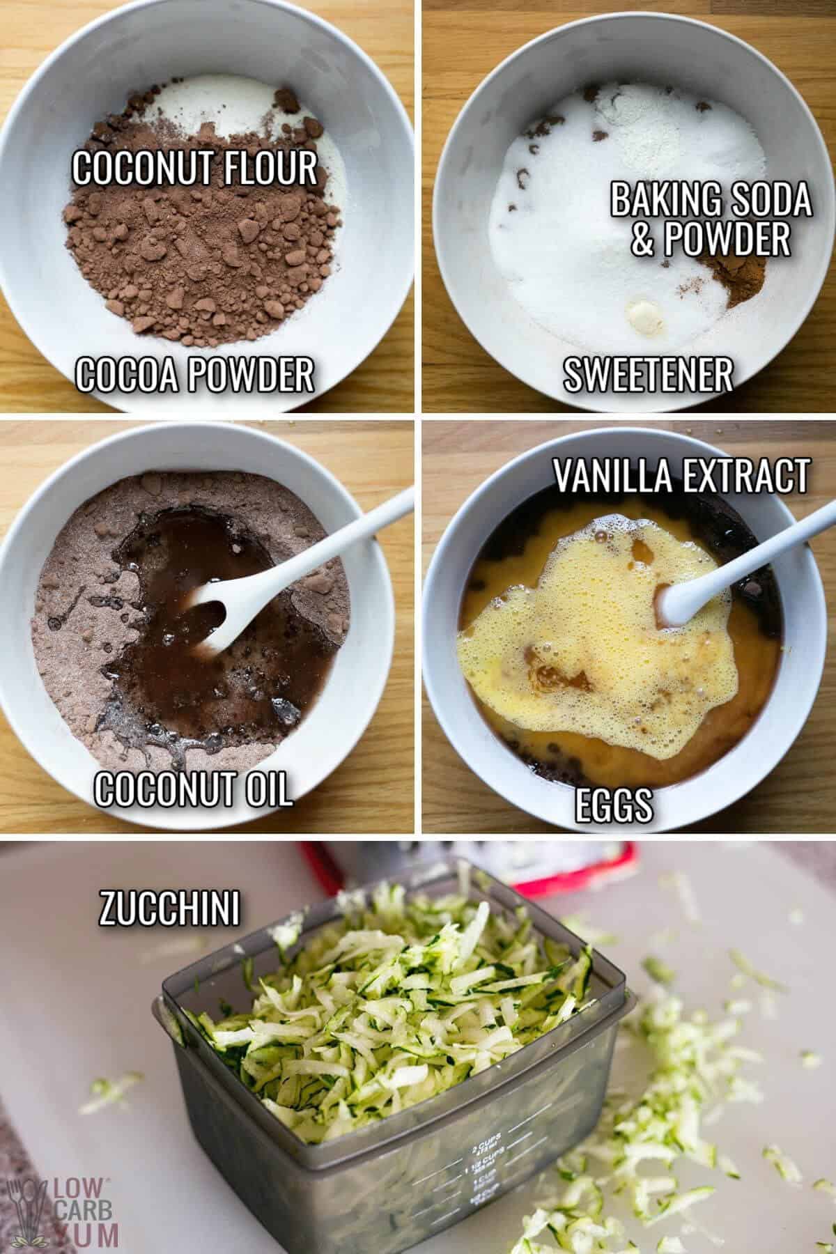 ingredients for keto chocolate cake