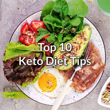 top ten keto diet tips plate of food