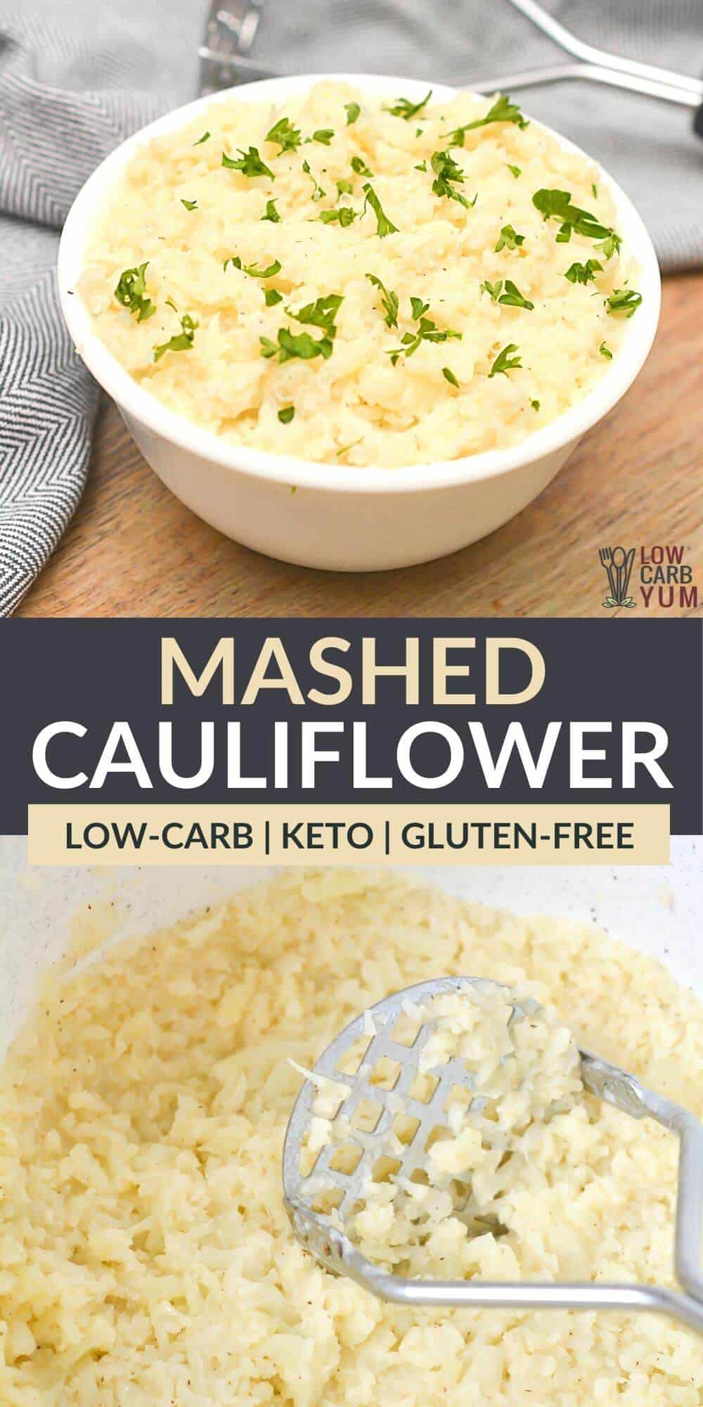 mashed cauliflower pinterest image