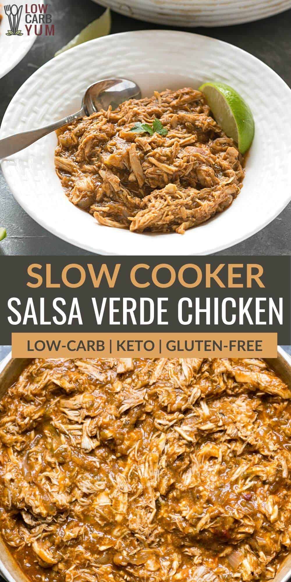 slow cooker salsa verde chicken pinterest image