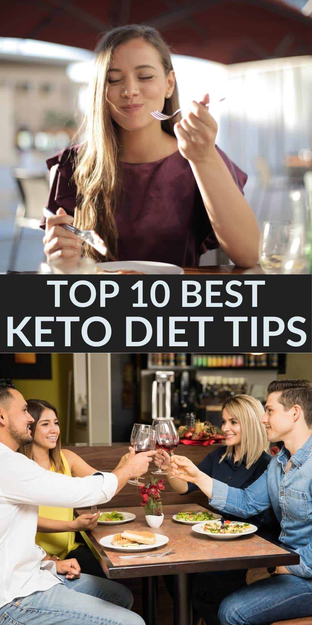 top ten best keto diet tips pinterest image