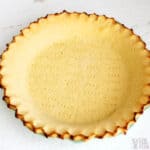 coconut flour pie crust baked