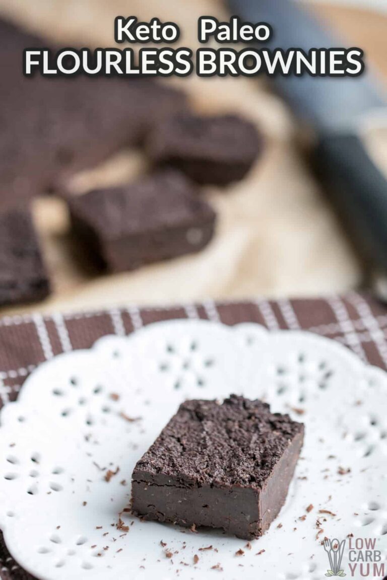 Keto Flourless Brownies (Dairy-Free and Nut-Free) - Low Carb Yum