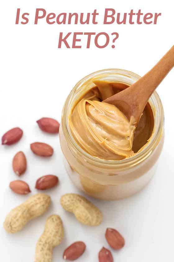 is peanut butter keto text overlay