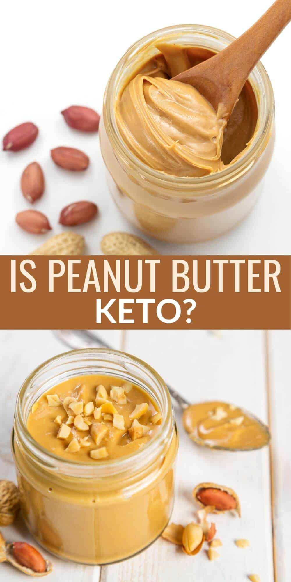 is peanut butter keto pinterest image