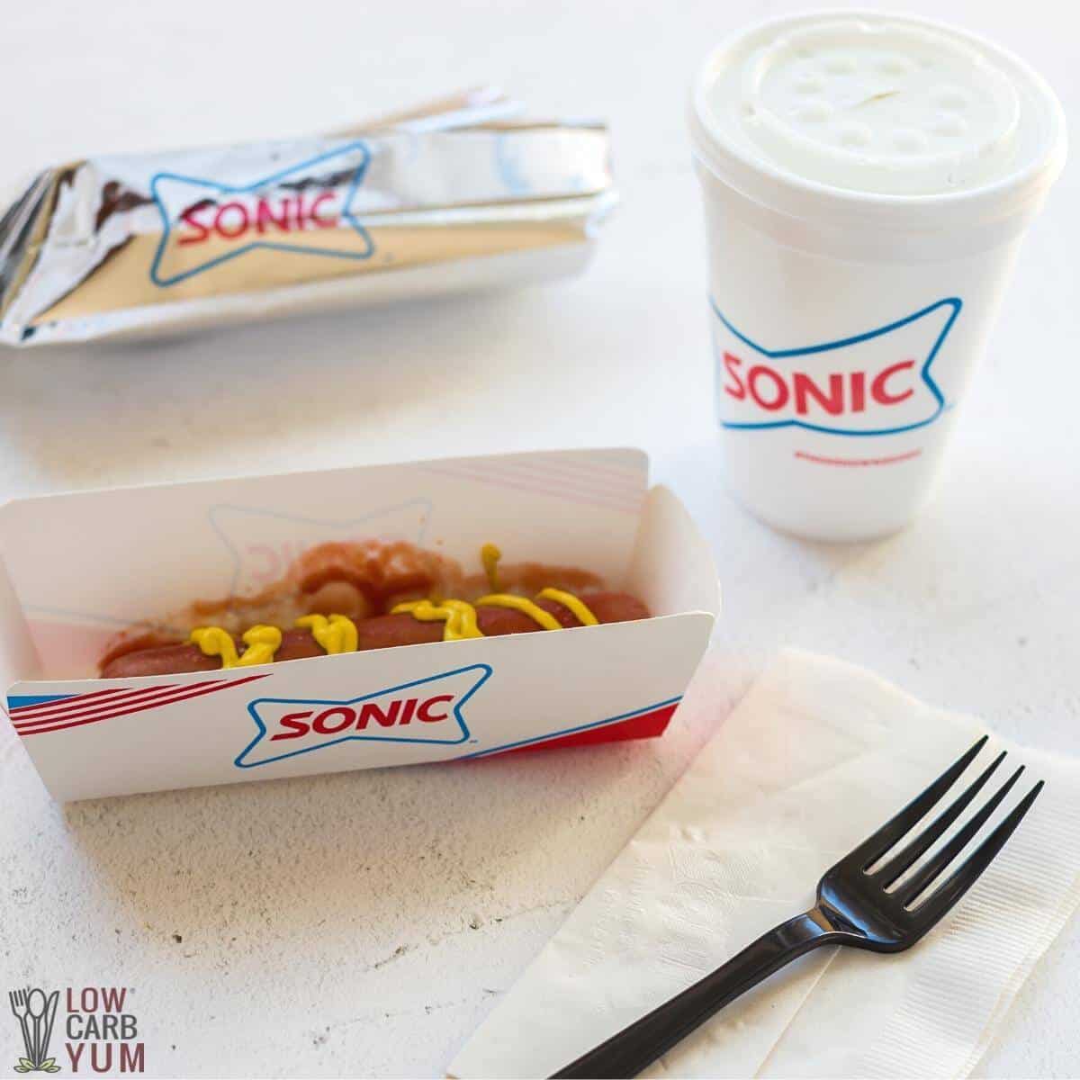 sonic hotdog without bun.
