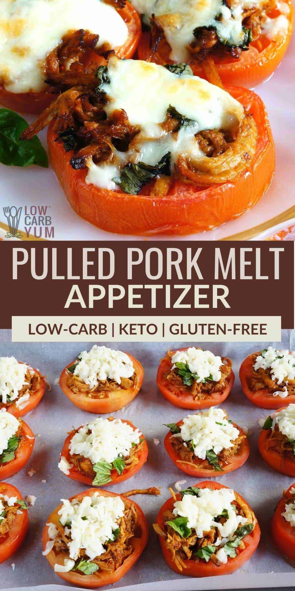 pulled pork melt appetizer pinterest image