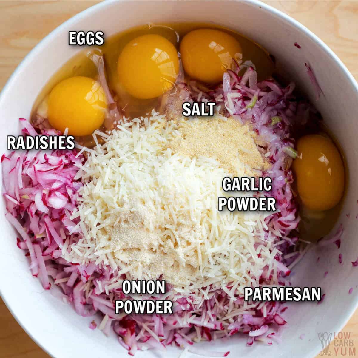 ingredients used in the recipe.