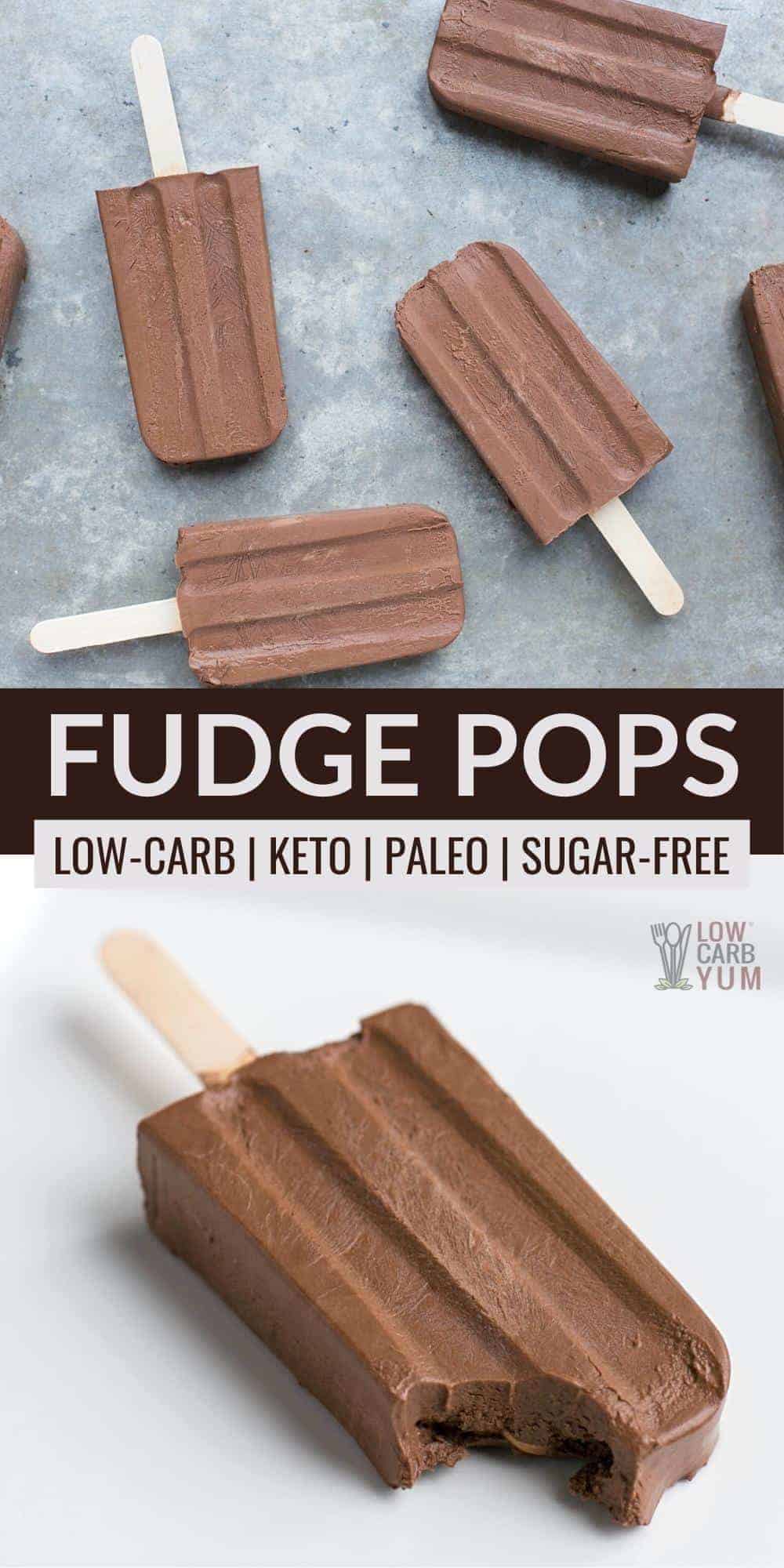 sugar-free fudge pops pinterest image.
