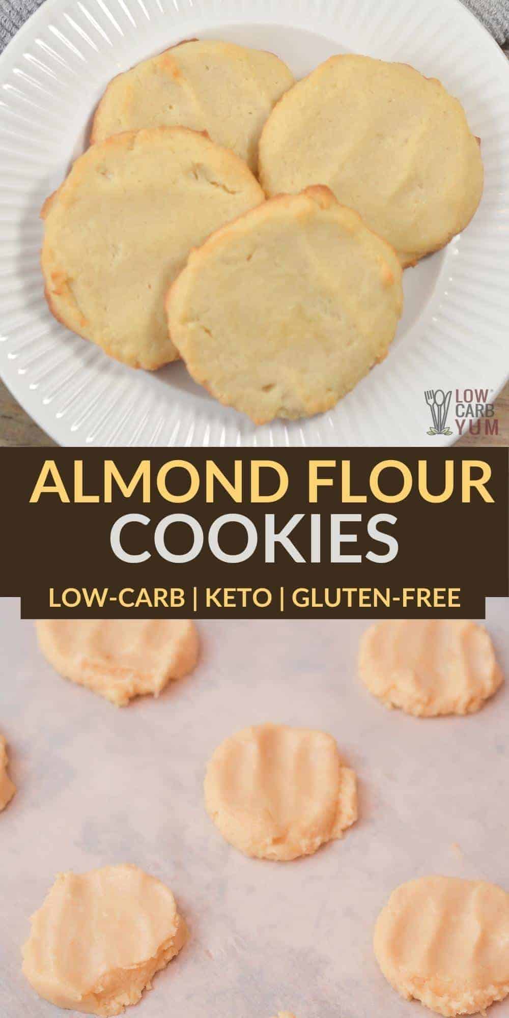 almond flour cookies pinterest image.