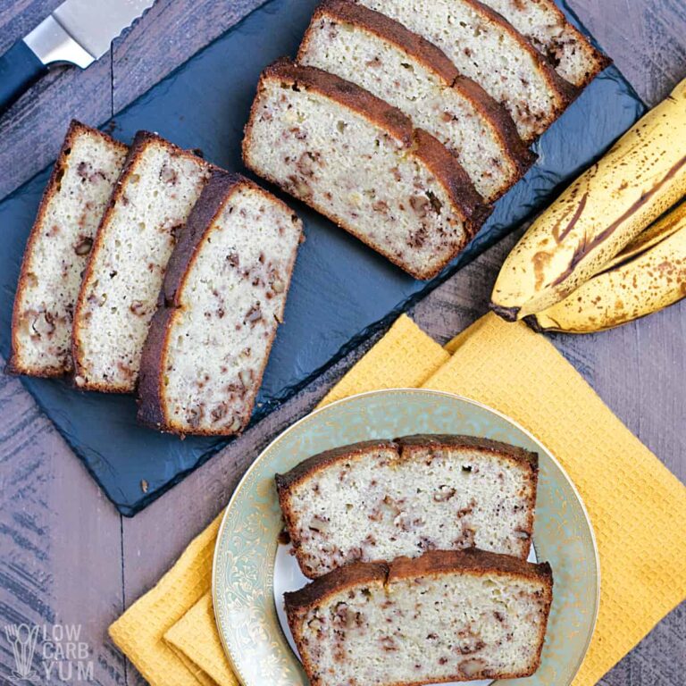 Low Carb Banana Bread Recipe (Gluten-Free) - Low Carb Yum