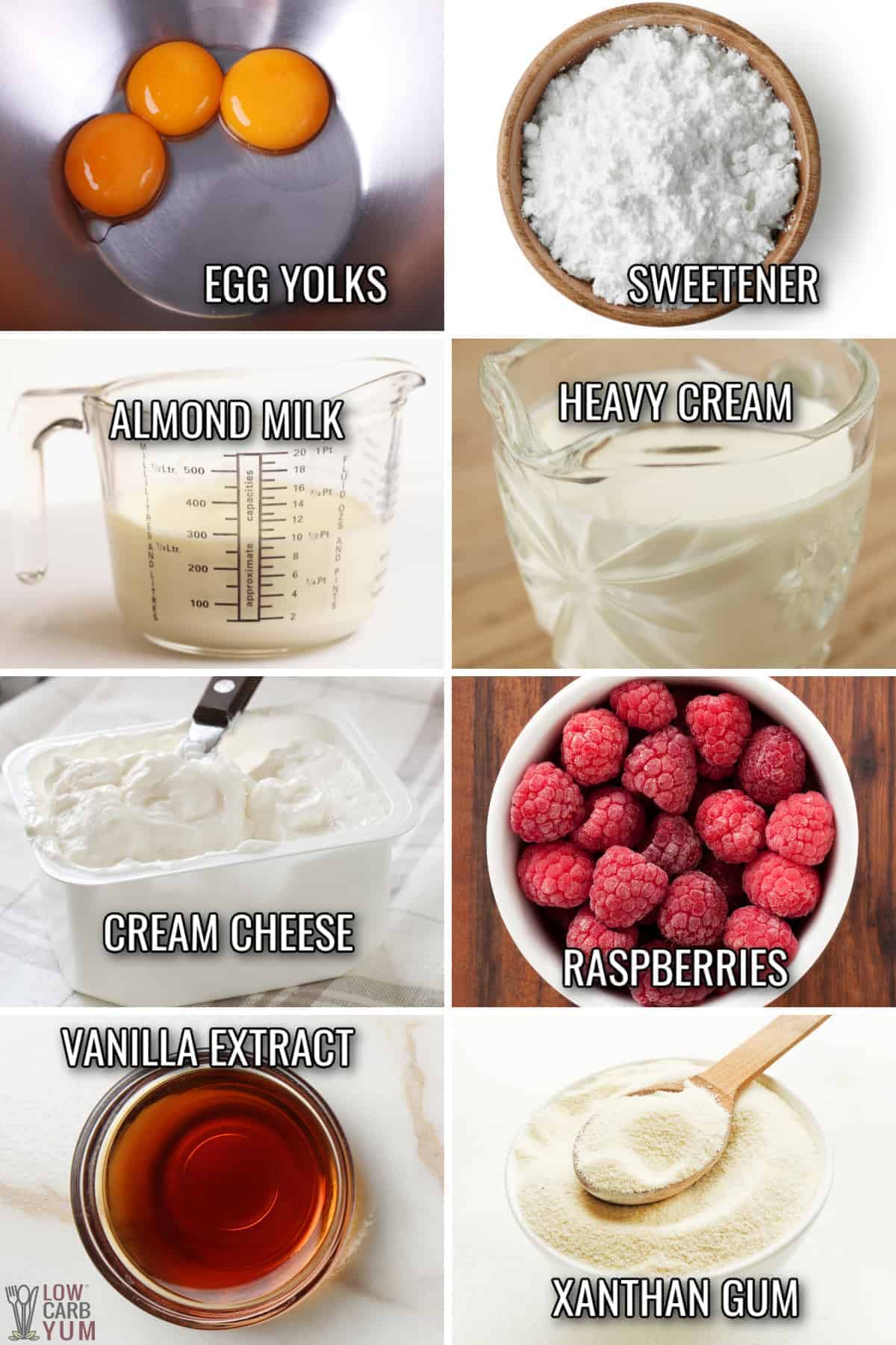 raspberry cheesecake ice cream ingredients.