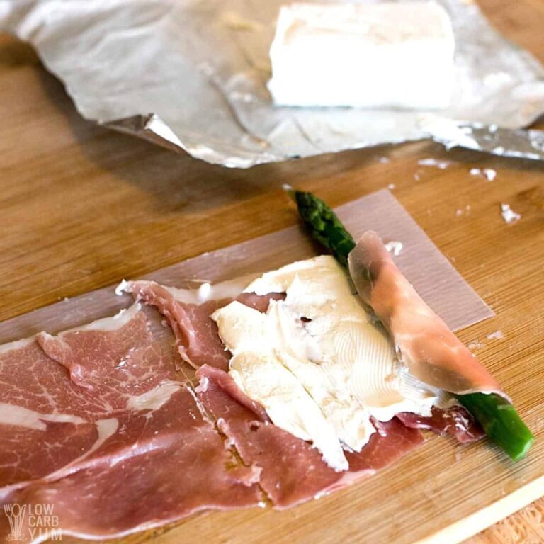 ProsciuttoWrapped Asparagus (with Cream Cheese) Low Carb Yum