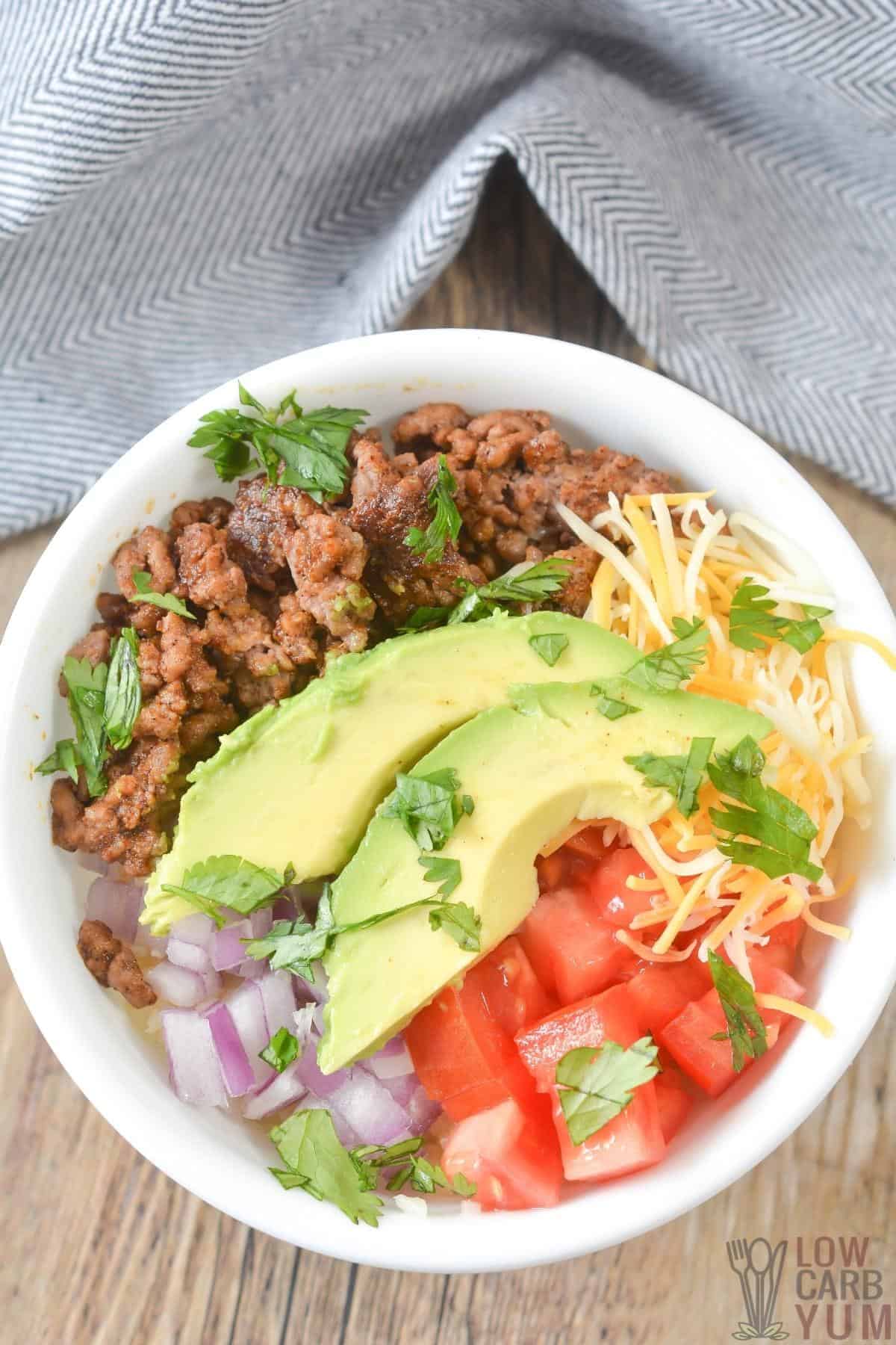 Healthy Low Carb Burrito Bowls - Kirbie's Cravings