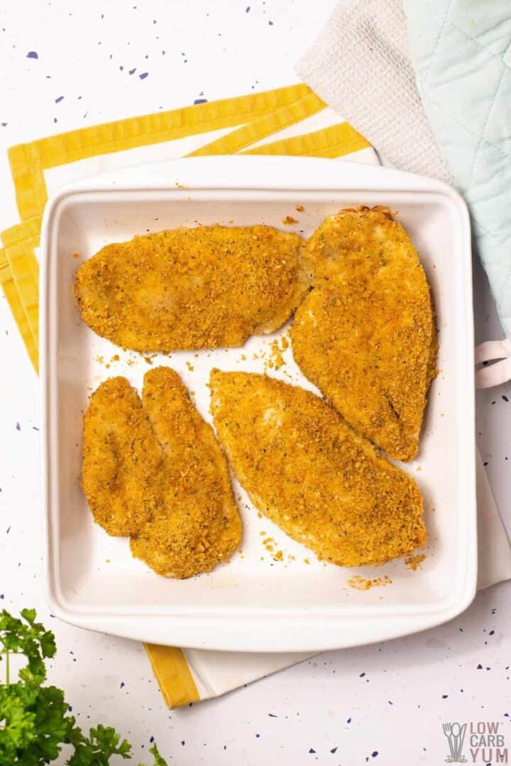 Keto Parmesan Chicken - Low Carb Yum